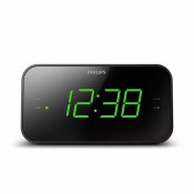 Vckarklocka Philips Svart