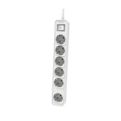 Frgreningslist 6 Tomas med Brytare Philips CHP2164W/62 (1,5 m)