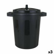 Papperskorg Dem 50 L Svart 55 x 41 x 54 cm (3 antal)