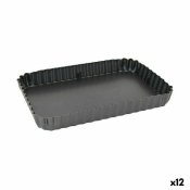 Avtagbar form Quttin Svart Kolstl 22,5 x 15,5 x 3 cm (12 antal)