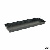 Avtagbar form Quttin Svart Kolstl 35 x 11 x 2,6 cm (12 antal)