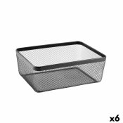 Multifunktionell korg Confortime Svart Metall 30,5 x 40,5 x 15,2