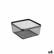 Multifunktionell korg Confortime Svart Metall 30,5 x 30,5 x 15,2