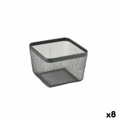 Multifunktionell korg Confortime Svart Metall 24,5 x 24,5 x 17 c