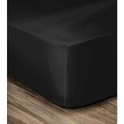 Underlakan Lovely Home Svart Dubbelsng 140 x 190 cm
