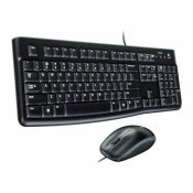 Tangentbord med optisk mus Logitech 920-002550 USB Svart Qwerty