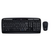 Tangentbord och Mus Logitech Wireless Combo MK330 Svart Qwerty U
