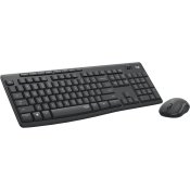 Tangentbord Logitech MK295 Silent Wireless Combo Grafit Svartvit