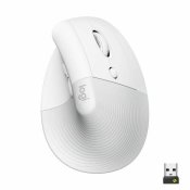 Mus Logitech Lift Vit Ergonomiskt 4000 dpi