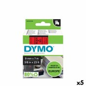 Termiskt verfringsband Dymo D1 40917 7 m Svart/Rd (5 antal)