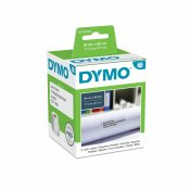 Etiketter p rulle Dymo S0722400 Vit Rd Svart/Vit