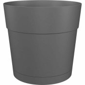 Kruka Artevasi Antracitgr Plast Rund  35 cm