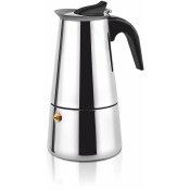 Italiensk Kaffepanna Haeger CP-06S.001A Svart Rostfritt stl 6 K