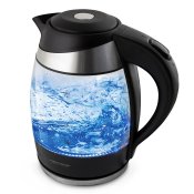 Elektrisk vattenkokare och tekanna Esperanza EKK009  Svart Glas
