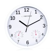 Vggklocka Esperanza EHC016W Vit Glas Plast 25 cm