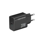 Vggladdare Esperanza EZC104K Svart