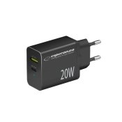 Vggladdare Esperanza EZC105K Svart