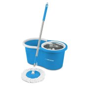 Mop with Bucket Esperanza EHS006 Bl Vit Mikrofiber