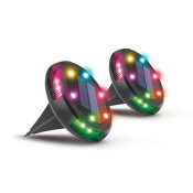 Solcellslampa Activejet AJE-LARIX DP Svart RGB 11 x 14,5 x 11 cm