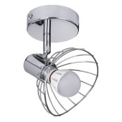 Vgglykta Activejet AJE-GIZEL 1P Silvrig Metall 40 W 230 V