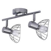 Taklampa Activejet AJE-GIZEL 2P Silvrig Metall 40 W