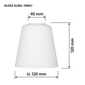 Inbyggt spotlight Activejet AJE-ALMA 3P 120 W 40 W