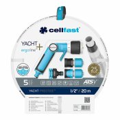 Slang med tillbehrssats Cellfast Yacht PVC 20 m  12,5 mm Utdra