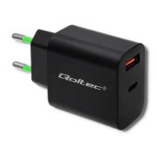 Vggladdare Qoltec 51713 Svart 18 W