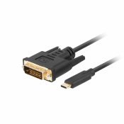 USB-C till DVI-D Kabel Lanberg CA-CMDV-10CU-0018-BK Svart 1,8 m