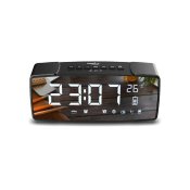 Vckarklocka Greenblue 62917 Svart Gr Svartvit Svart/Gr