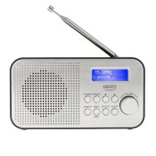 Vckarklocka Adler CR 1179 Bl Svart Gr Svart/Gr