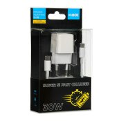 Vggladdare Ibox iBOX C-38CW Vit 30 W
