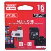 USB-minne GoodRam M1A4 All in One Vit Svart Gr 16 GB