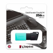 Minnessticka Kingston DTXM/256GB Nyckelkedja Svart Turkos 256 GB