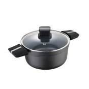 Kastrull med lock San Ignacio Bistro SG6426 Svart matt  24 x 12