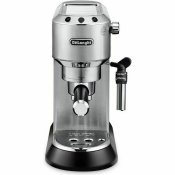 Manuell Espressobryggare DeLonghi EC 685.M Svart metallic Silvri