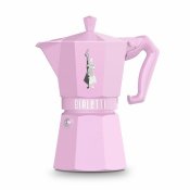 Italiensk Kaffepanna Bialetti MOKA EXCLUSIVE 6T Rosa Aluminium 6