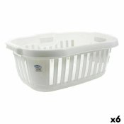 Tvttkorg Tontarelli Hipster Vit 50 L 66 x 44 x 25 cm (6 antal)