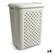 Tvttkorg Tontarelli Arianna Med lock Beige 43,5 x 33,5 x 55 cm