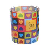 Ljus Magic Lights Hjrtan (7,5 x 8,4 cm)