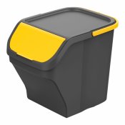 Avfallsbehllare tervinning Mondex Stack N' Sort Gul Gr 25 L M
