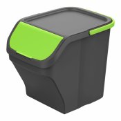 Avfallsbehllare tervinning Mondex Stack N' Sort Grn Gr 25 L