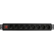verspnningsskydd 8 Tomas Schuko WP WPN-PDU-G01-08 Svart