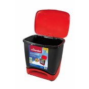 Soptunna Vileda ECO-LOGIC polypropen 39 L Svart Rd Rd/Svart