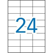 Sj�lvh�ftande etiketter Apli 1273 100 Blad 70 x 37 mm Vit