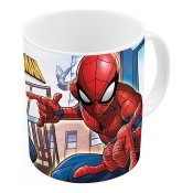 Mugg Spider-Man Great power Bl Rd Keramik 350 ml