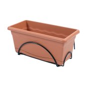 Blomlda med bottenplatta Plastiken Terrakota n polypropen 50 x