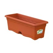 Blomlda med bottenplatta Plastiken Terrakota n polypropen 80 x
