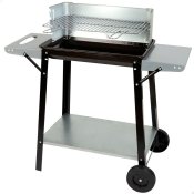 Kolgrill med hjul Aktive Emaljerad metall 90 x 85 x 32 cm Svart