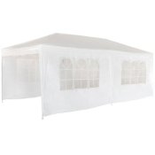 Gazebo Aktive 300 x 260 x 600 cm Metall Polyester Vit
